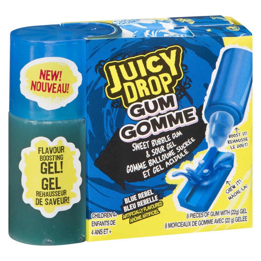 TOPPS JUICY DROP GUM AND GEL CANDY, 16 X 70 G