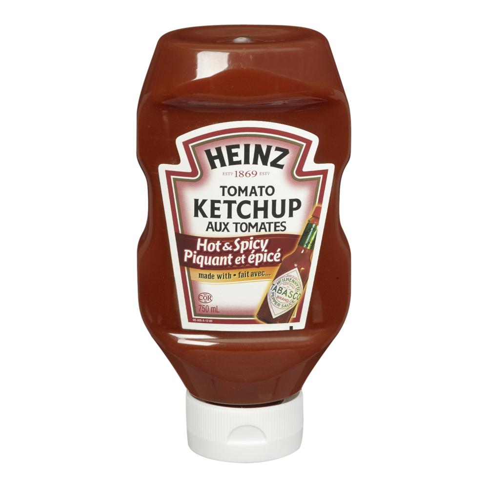 HEINZ SPICY KETCHUP, 12 X 750 ML