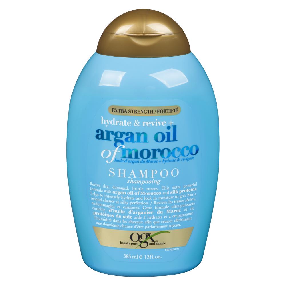 OGX ARGAN OIL MOROCCO EXTRA STRENGTH SHAMPOO, 6 X 385 ML