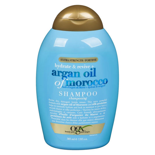 OGX ARGAN OIL MOROCCO EXTRA STRENGTH SHAMPOO, 6 X 385 ML