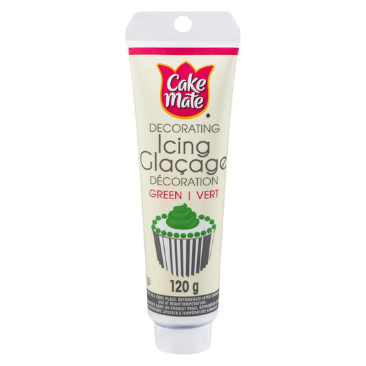 CAKEMATE DECORATION GREEN ICING, 12 X 120 G