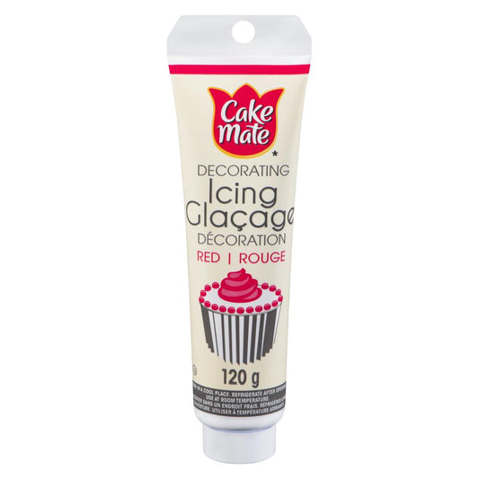 CAKEMATE DECORATION RED ICING, 12 X 120 G