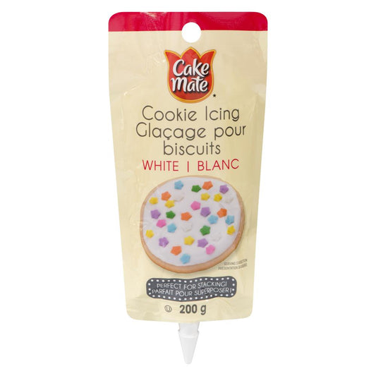 CAKEMATE DECORATION GLAZE BISCUIT WHITE, 6 X 200 G