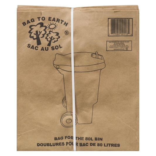 BAGEARTH BAG LINER 80L, 10 X 10 UN