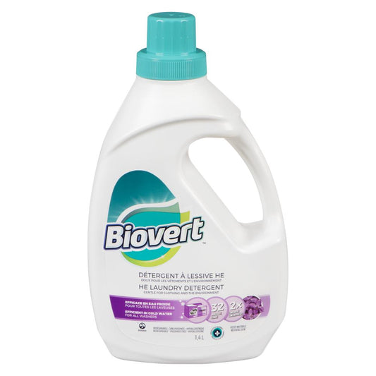BIOVERT ROSE LIQUID DETERGENT 32 SHEETS, 6 X 1.4 L