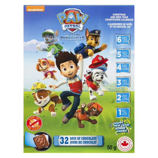 PAW PATROL ADVENT CALENDAR, 32 X 50 G