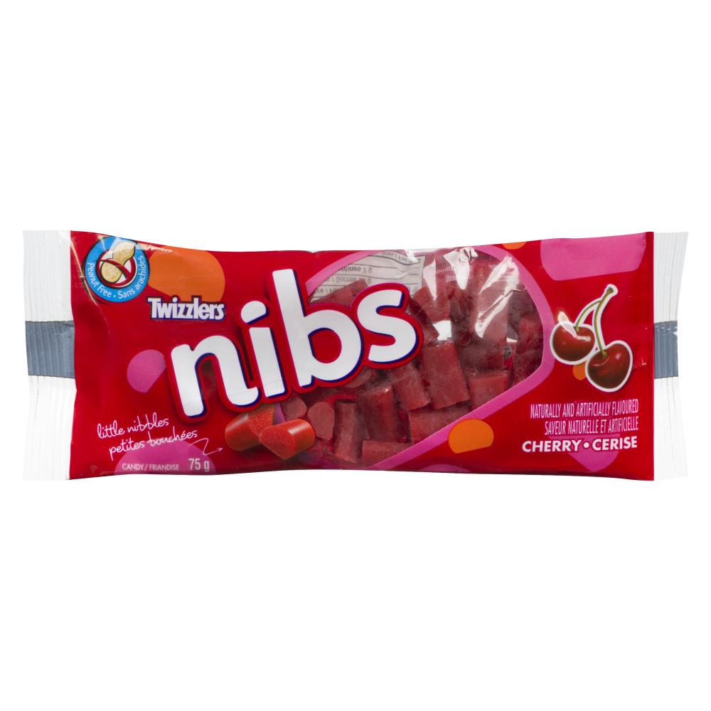 TWIZZLERS NIBS CHERRY LICORICE, 24 X 75 G