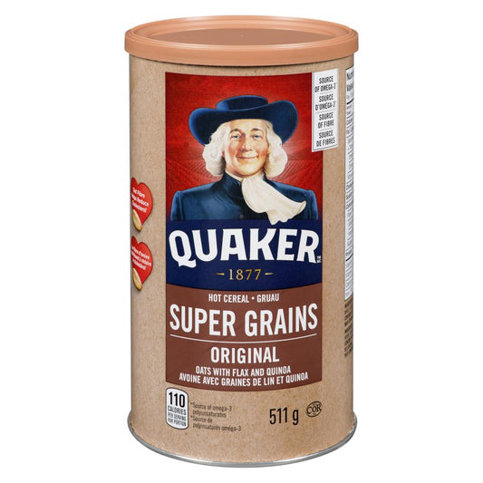 QUAKER QUINOA HOT OATMEAL, 6 X 511 G