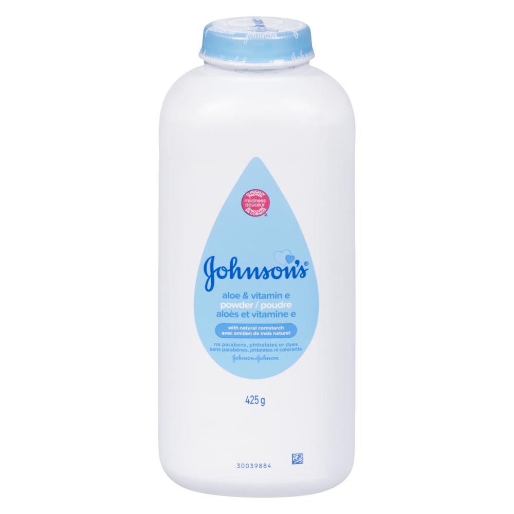 J&J BABY POWDER ALOE STARCH, 3 X 425 G
