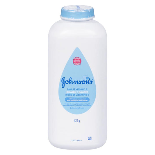 J&J BABY POWDER ALOE STARCH, 3 X 425 G