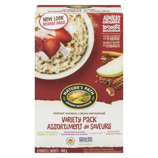 NATURE'S PATH ORGANIC MIXED GRAIN FLAKES, 6 X 8 X 50 G