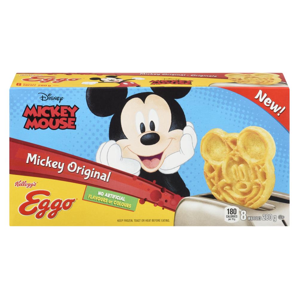 KELLOGG'S EGGO MICKEY MOUSE WAFFLES, 12 X 280 G