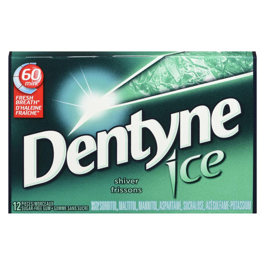 DENTYNE ICE GUM CHILLS, 12 X 1 UN