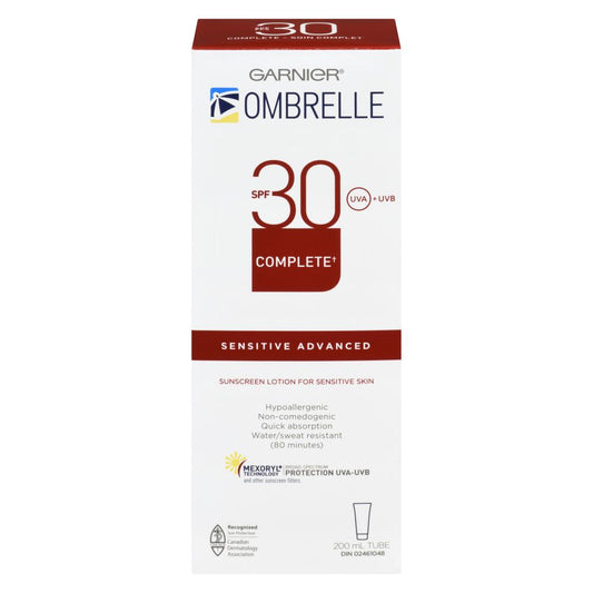 OMBRELLE SUNSCREEN SENSITIVE SKIN ADVANCED SPF30, 6 X 200 ML