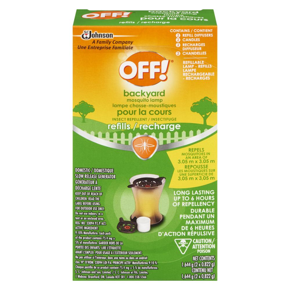 OFF! MOSQUITO LAMP REFILL, 8 X 2 UN