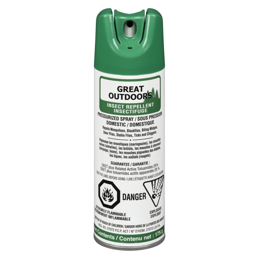 G.O. INSECT REPELLENT ADULT SPRAY 25% DEET, 12 X 175 G