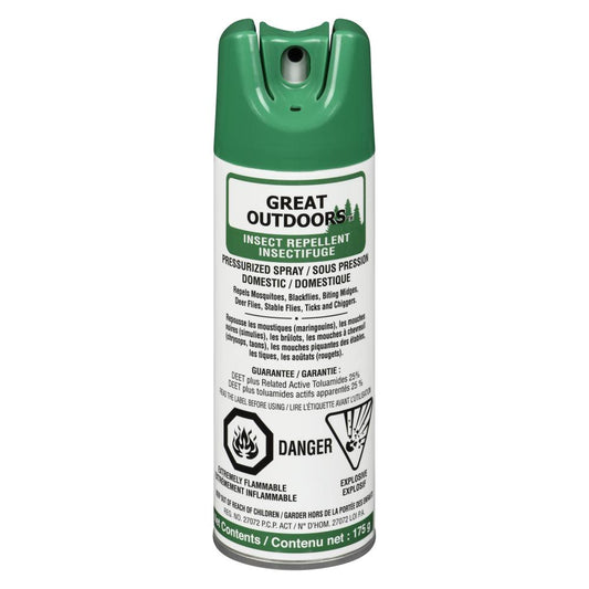 G.O. INSECT REPELLENT ADULT SPRAY 25% DEET, 12 X 175 G