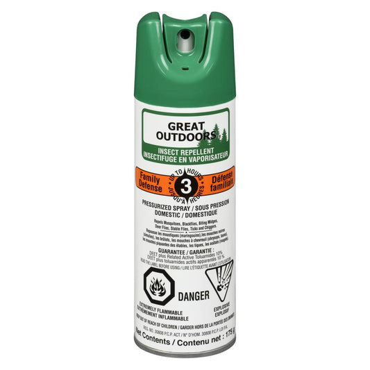 G.O. INSECT REPELLENT FAMILY SPRAY 10% DEET, 12 X 175 G