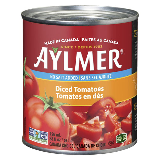 AYLMER DICED SEASONED TOMATOES, 24 X 796 ML