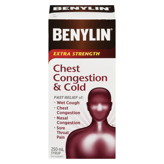 BENYLIN COLD CONGESTION SYRUP, 4 X 250 ML