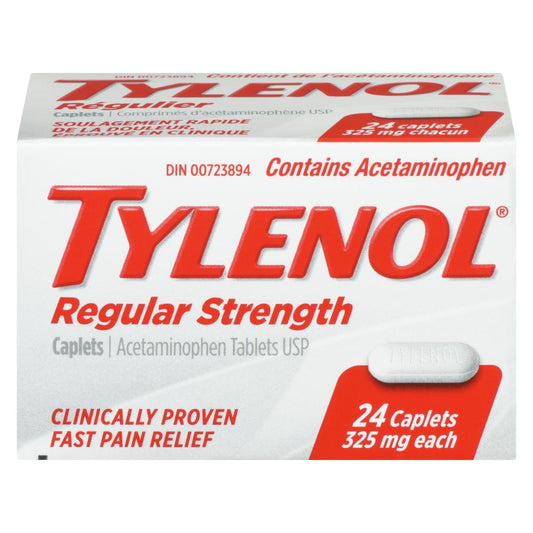 TYLENOL CAPLETS REGULAR, 6 X 24 UN