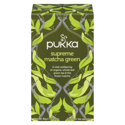 PUKKA ORGANIC MATCHA SUPREME GREEN TEA, 4 X 20 UN