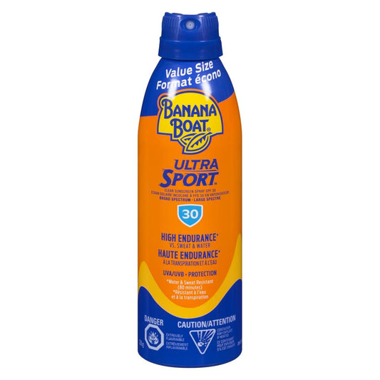 BANANA BOAT ULTIMATE SPORT SPF30 SPRAY, 12 X 226 G