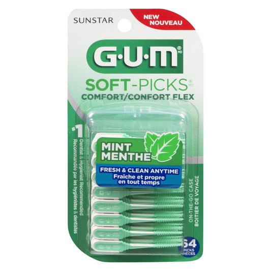 GUM SOFT-PICKS MINT, 6 X 64 UN