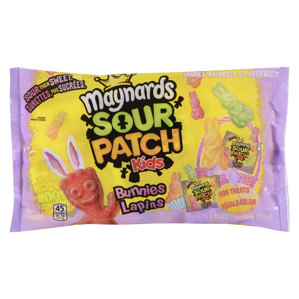 MAYNARDS SOUR PATCH BUNNIES CANDY, 12 X 225 G