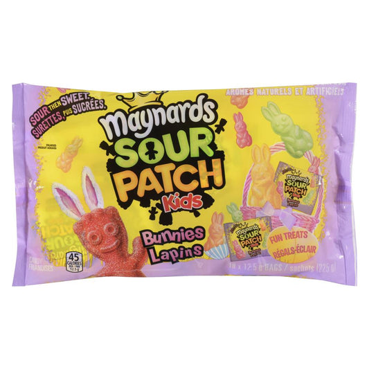 MAYNARDS SOUR PATCH BUNNIES CANDY, 12 X 225 G