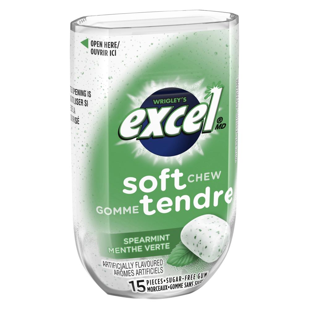 EXCEL GREEN MINT GUM BITE 15 UNITS, 8 X 1 UN