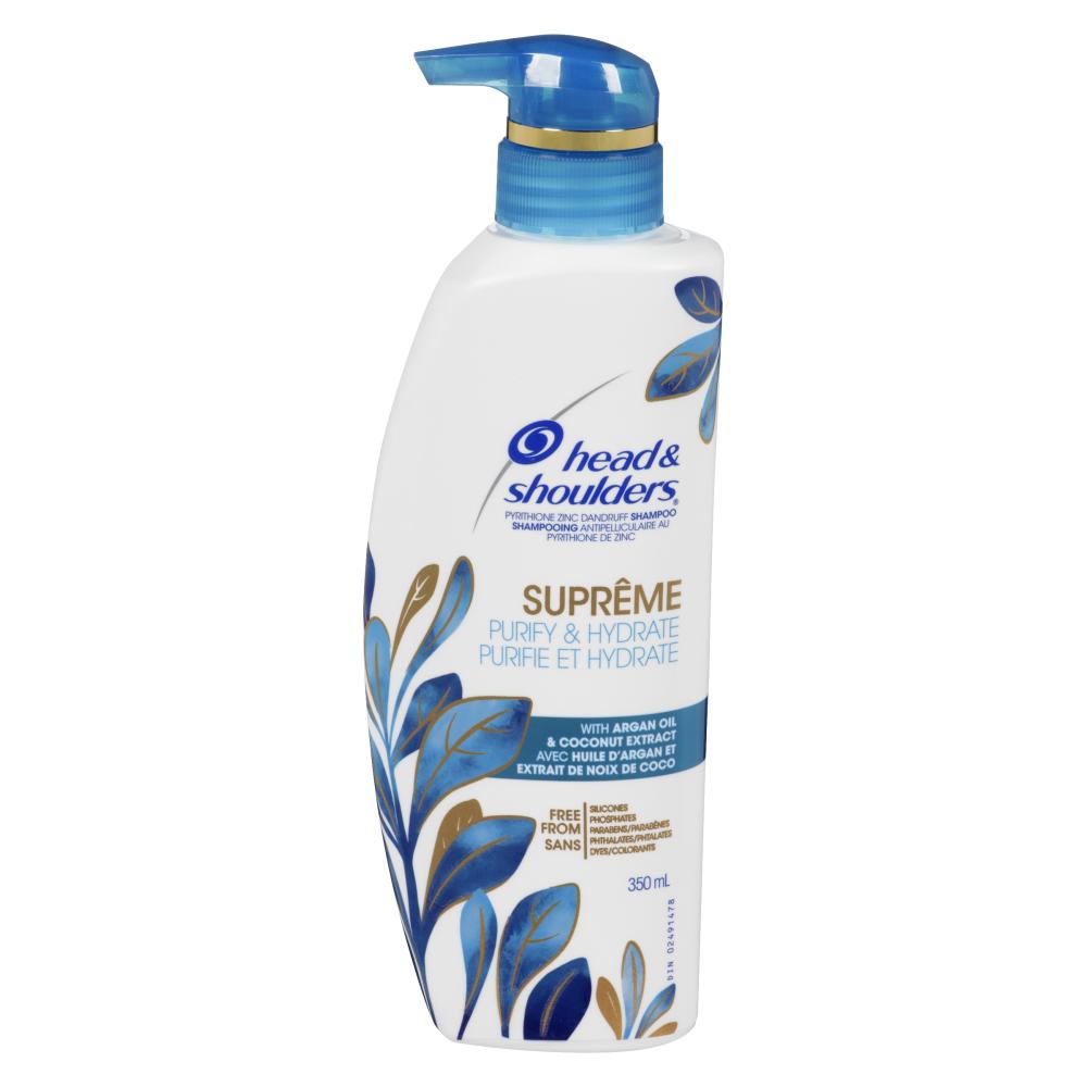 HEAD & SHOULDERS SUPREME PURIFY & HYDRATE SHAMPOO, 6 X 350 ML