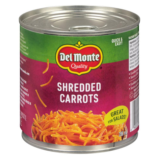 DEL MONTE SHREDDED CARROTS, 12 X 398 ML