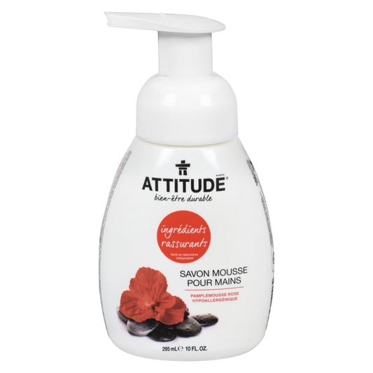 ATTITUDE FOAMING HAND SOAP PAMPLEMOUSSE, 6 X 295 ML