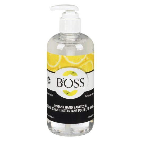 BIOSS LEMON HAND SANITIZER GEL, 24 X 500 ML