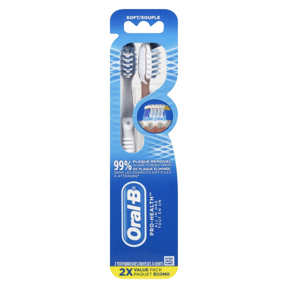 ORAL B TOOTHBRUSH CROSS ACTION SOFT, 6 X 2 UN