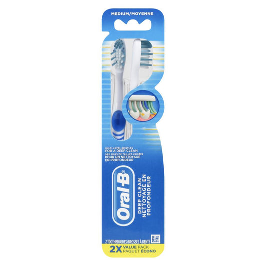 ORALB TOOTHBRUSH CLEAN PROFESSIONAL MEDIUM, 6 X 2 UN