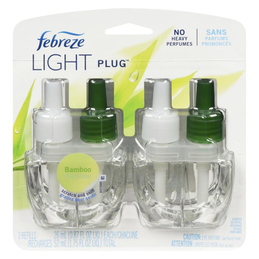 FEBREZE AIR/FRESH PLUG-IN REFILL BAMBOO, 6 X 52 ML