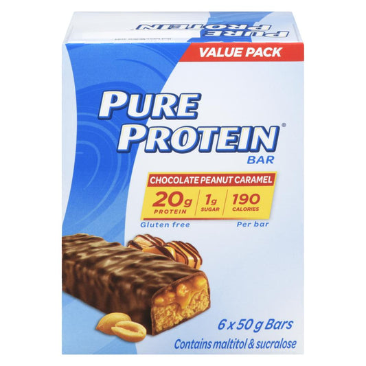 PURE PROTEIN CHOCOLATE HAZELNUT CARAMEL BAR, 6 X 6 X 50 G