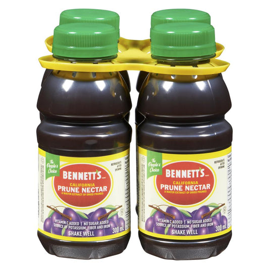 BENNETTS PRUNE NECTAR BOTTLE, 6 X 4 X 300 ML