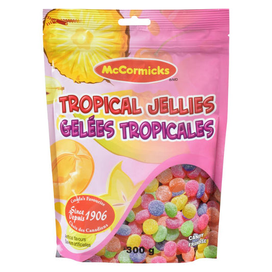 REGAL TROPICAL JUJUBES ZIP BAG, 12 X 300 G
