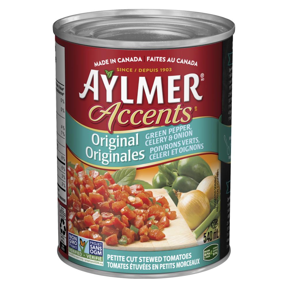 AYLMER TOMATO ACCENTS ORIGINAL SMALL, 24 X 540 ML