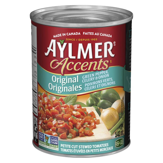 AYLMER TOMATO ACCENTS ORIGINAL SMALL, 24 X 540 ML