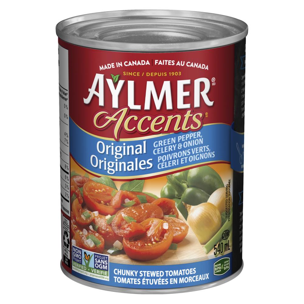 AYLMER TOMATO ACCENTS PEPPER CELERY, 24 X 540 ML