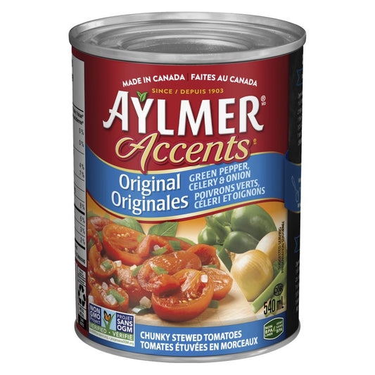 AYLMER TOMATO ACCENTS PEPPER CELERY, 24 X 540 ML