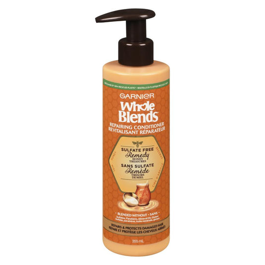 GARNIER WHOLE BLENDS CONDITIONER SULFATE-FREE TRES HONEY, 3 X 355 ML