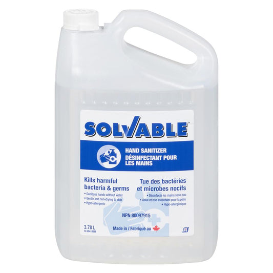SOLVABLE HAND DISINFECTANT, 4 X 3.78 L