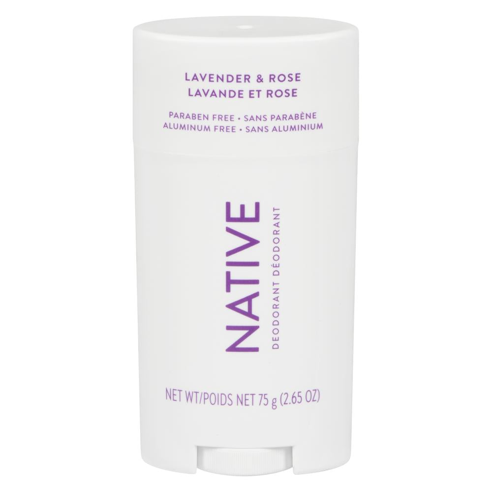 NATIVE LAVENDER AND ROSE DEODORANT, 3 X 75 G