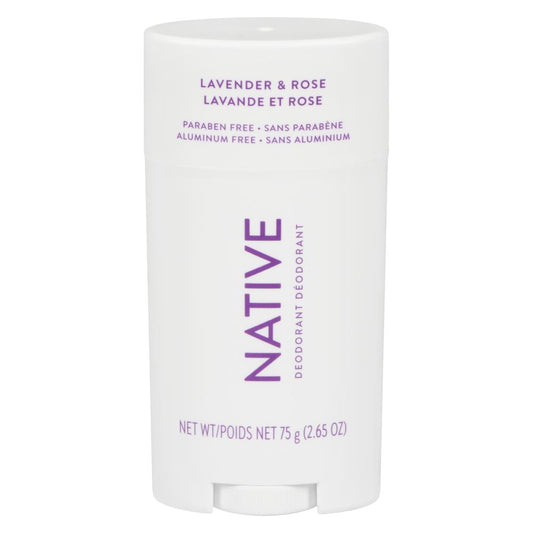 NATIVE LAVENDER AND ROSE DEODORANT, 3 X 75 G