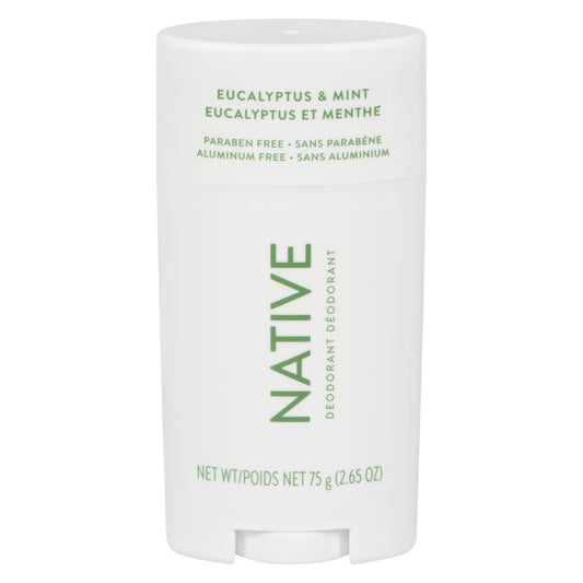 NATIVE MINT AND EUCALYPTUS DEODORANT, 3 X 75 G